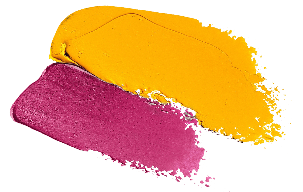Pinselstrich mit Acrylfarbe