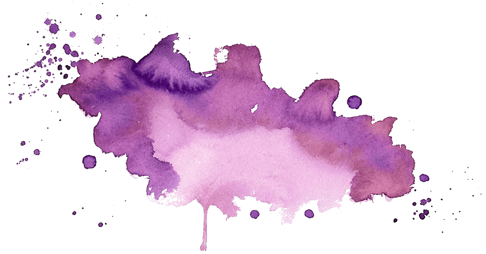 Farbklecks mit Aquarellfarbe