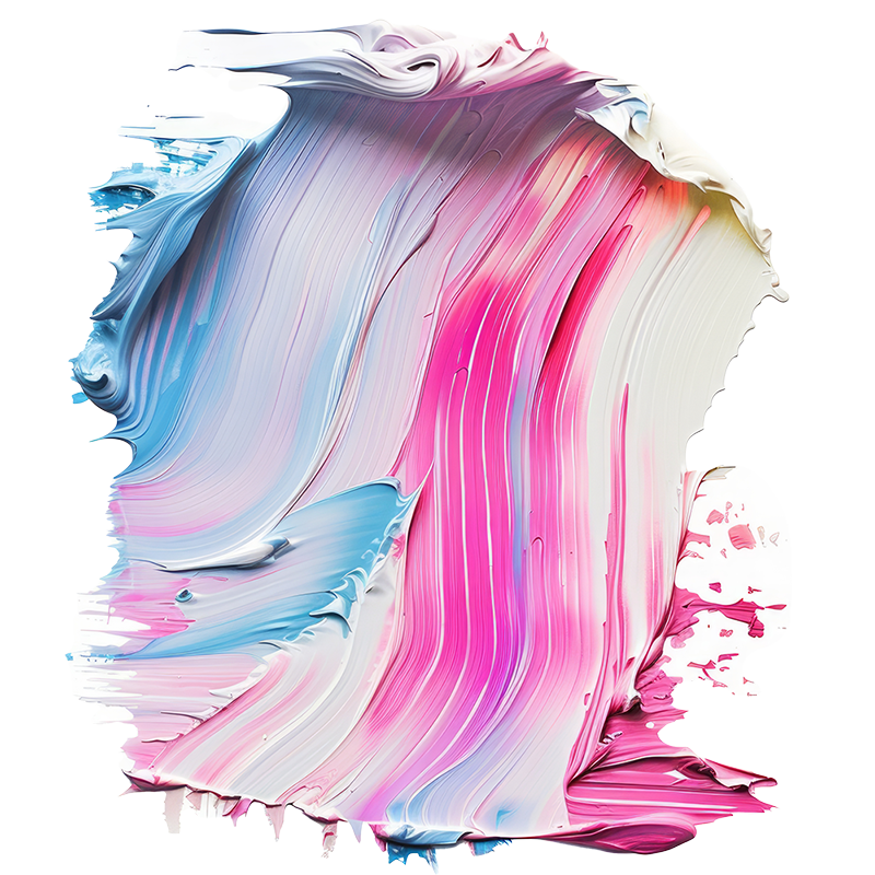 Pinselstrich mit Acrylfarbe