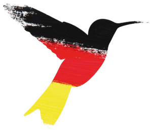 Kolibri Schwarz-Rot-Gold